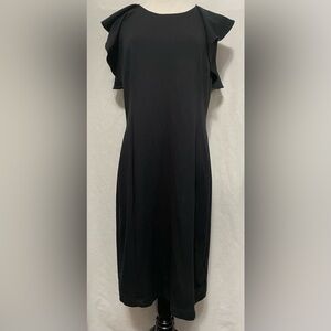 Lands’ End Women’s Dress Long Black Cocktail Casual Formal Sleeveless Size 12